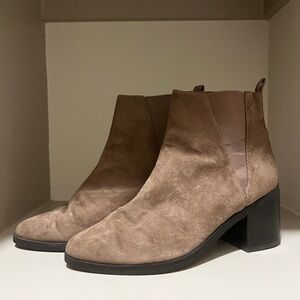 Brown Suede Ankle Boots